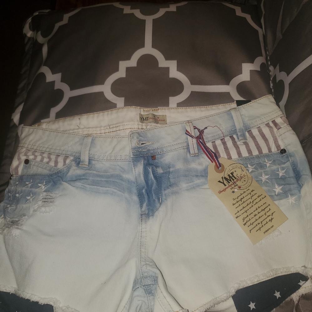Denim shorts